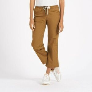Vuori Ripstop Wide-Leg Ankle-Length Women's Pants, Terracota Brown, Size M